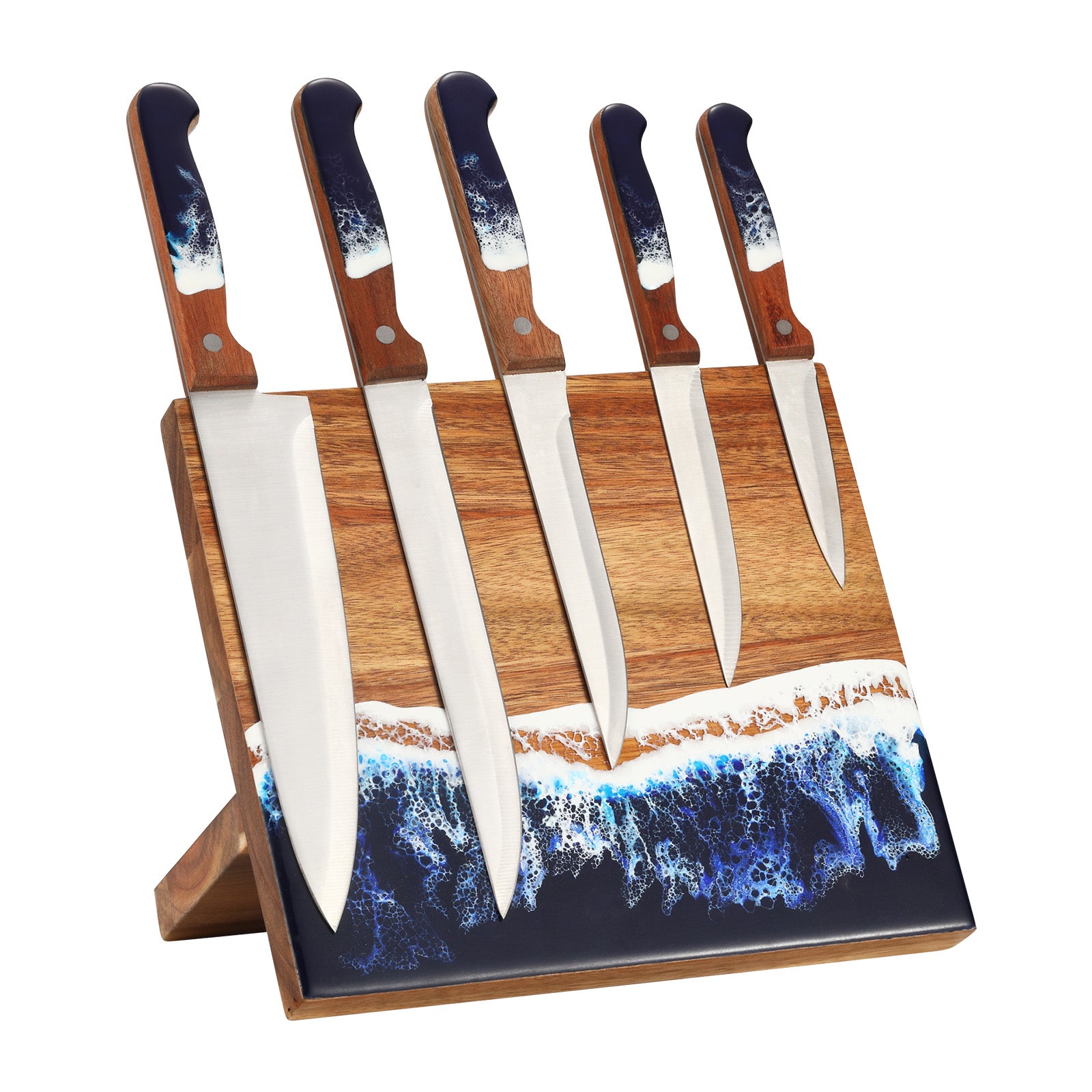 resin knife holder with resin knives