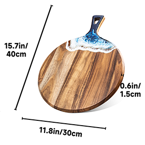 Round resin cutting board size reference 